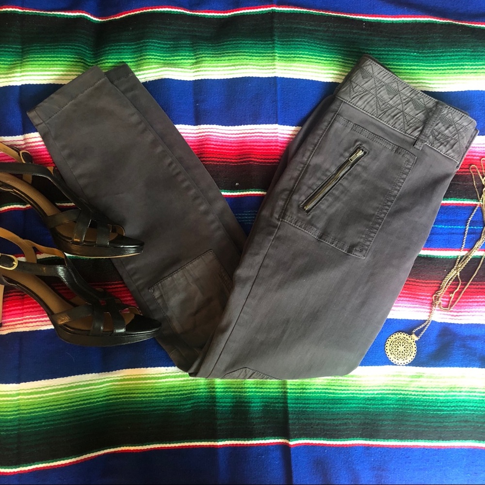 PILCRO & letterpress GRAY PANTS Straight Leg nO.27